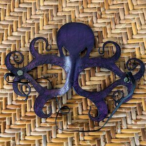 Purple Octopus Leather Mask - cosplay